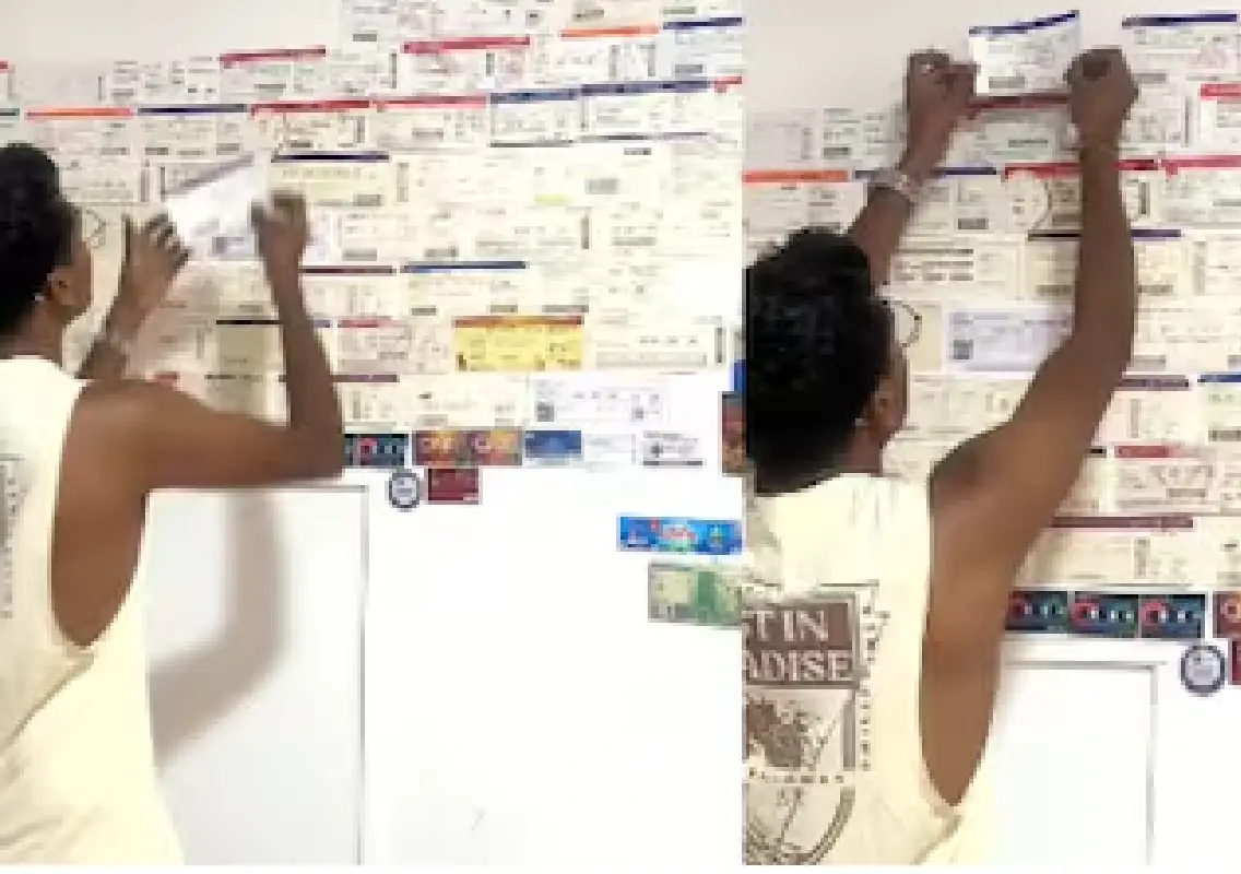 Bengaluru man’s boarding pass wall goes viral - News Karnataka