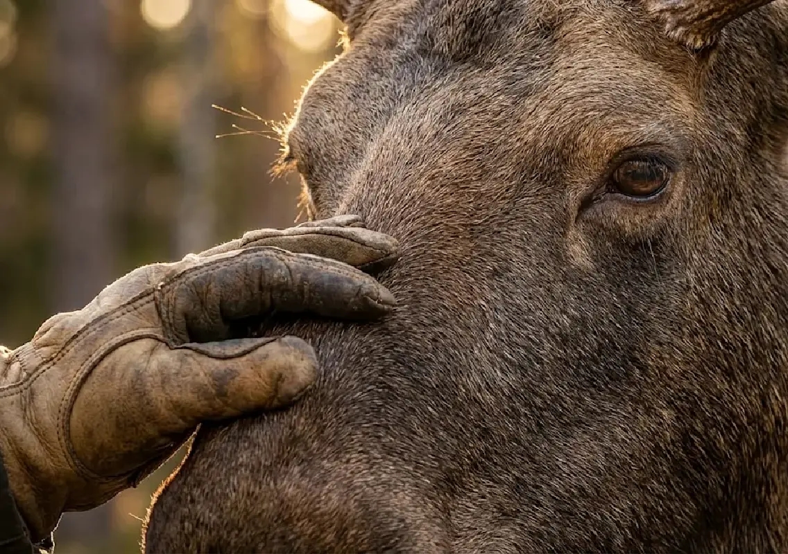 Brave rescue saves stranded moose trapped on frozen lake - News Karnataka