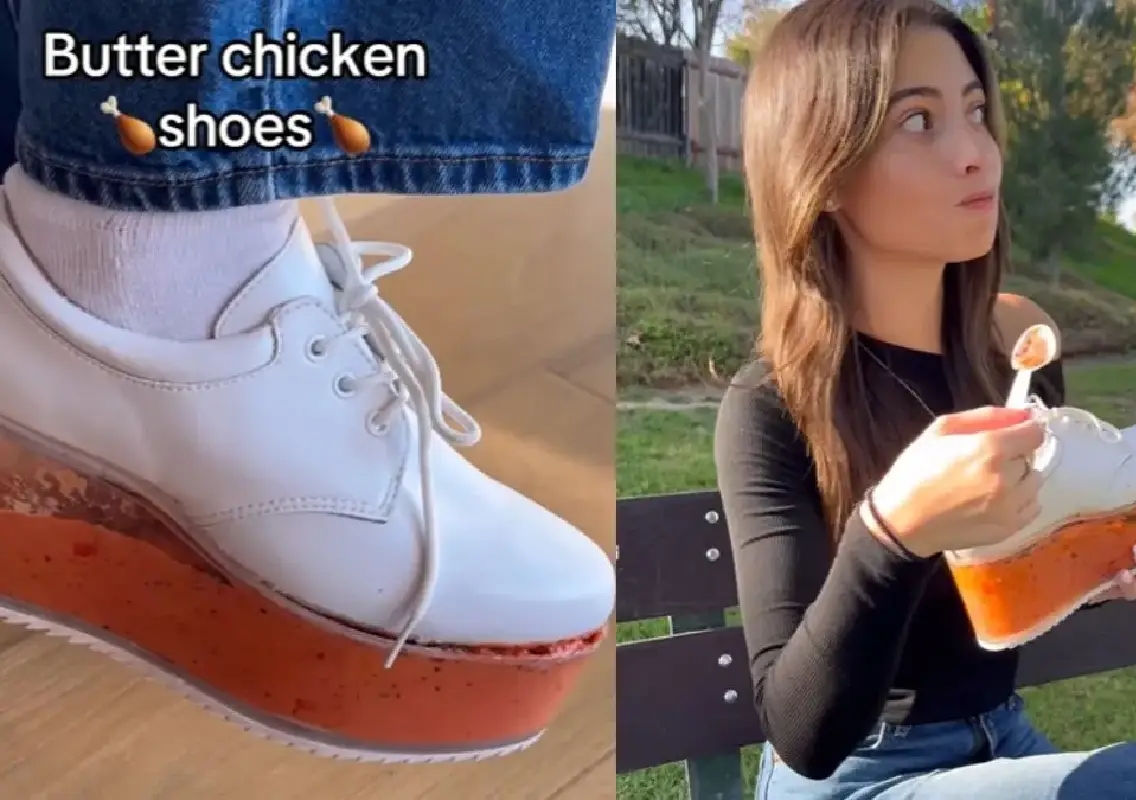 Butter chicken shoes leave the internet amused, confused and horrified - News Karnataka