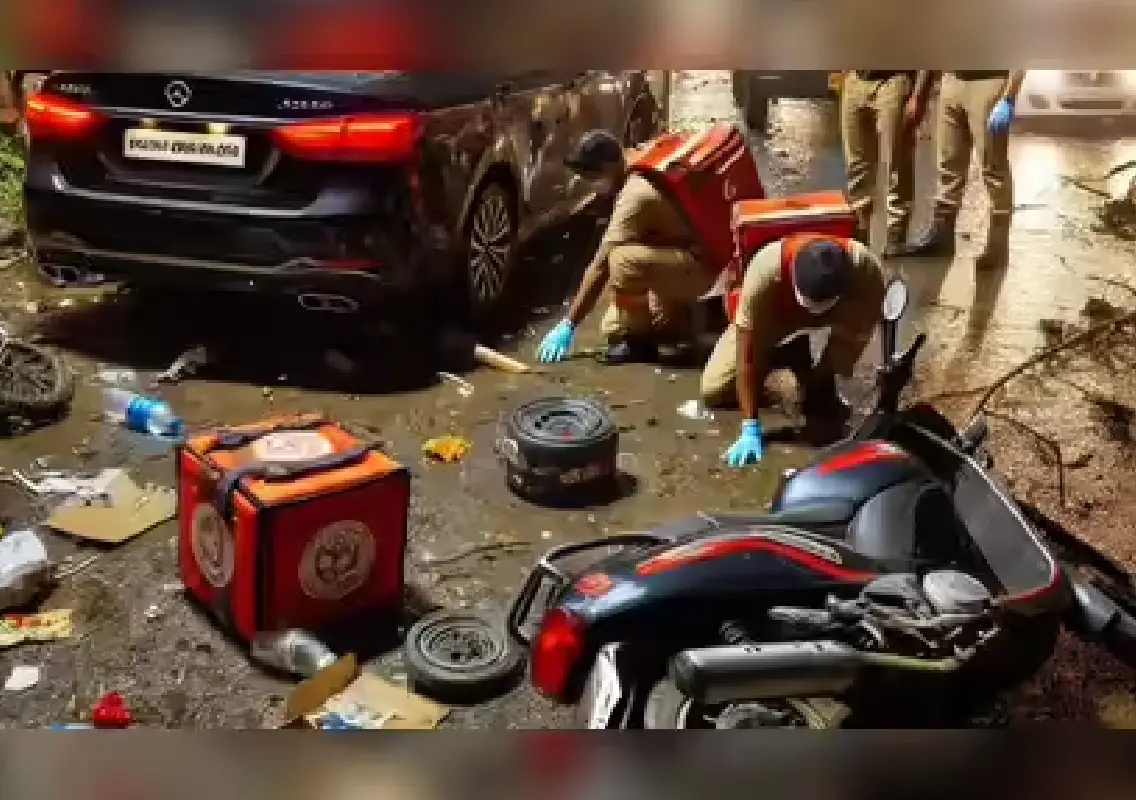 Delivery boy killed in late-night crash, driver held - News Karnataka