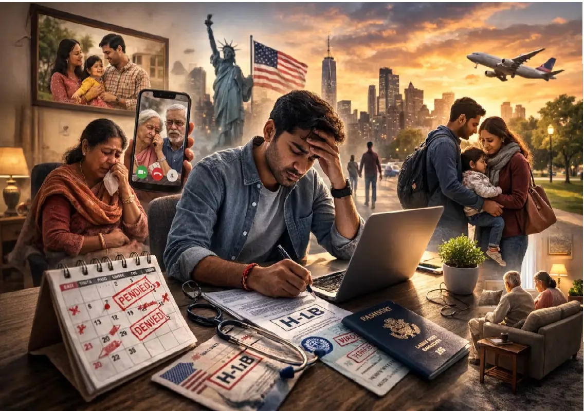 Doctor flags stress crisis among Indians in US visa limbo - News Karnataka