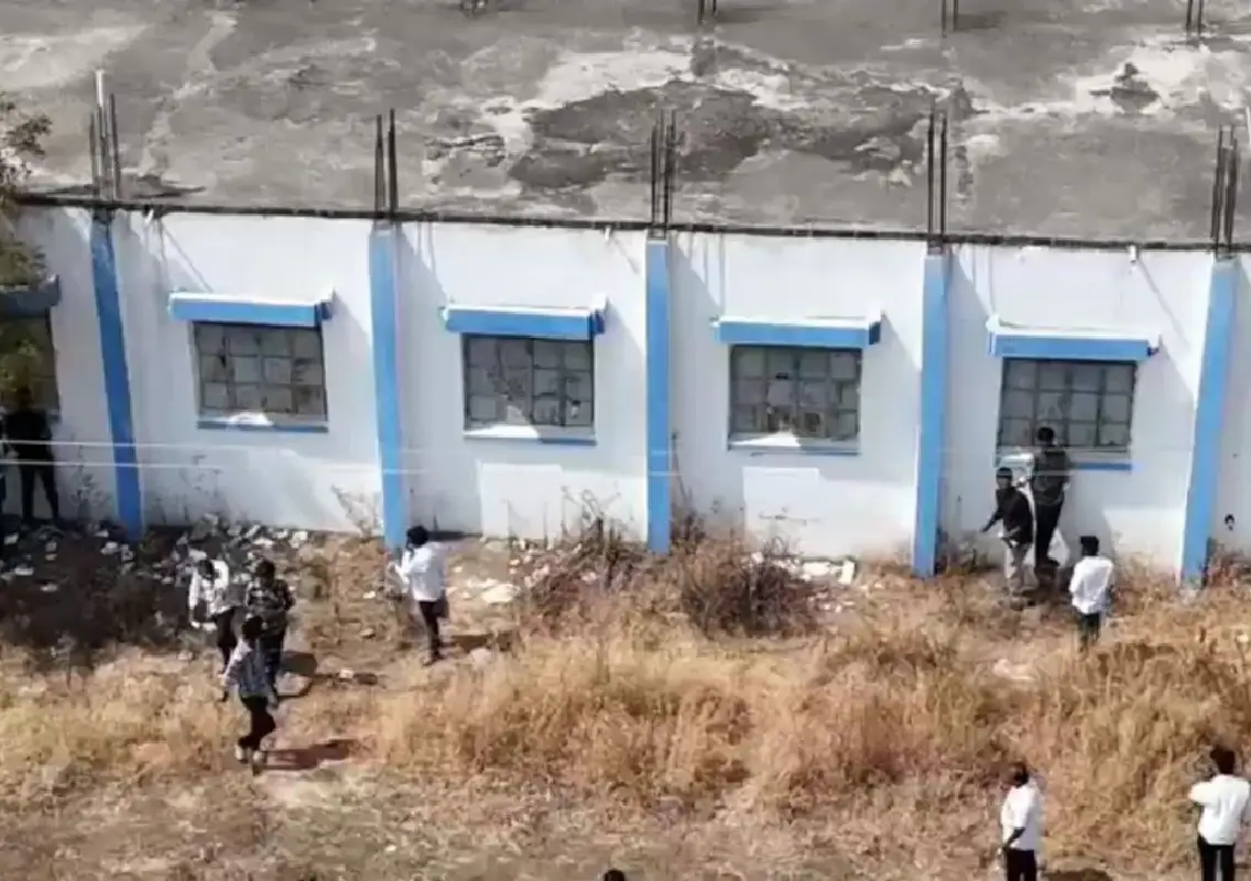 Drone captures parents helping students cheat in board exam - News Karnataka