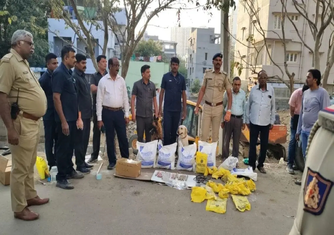 Explosives seized from illegal blasting site in Akshayanagar - News Karnataka