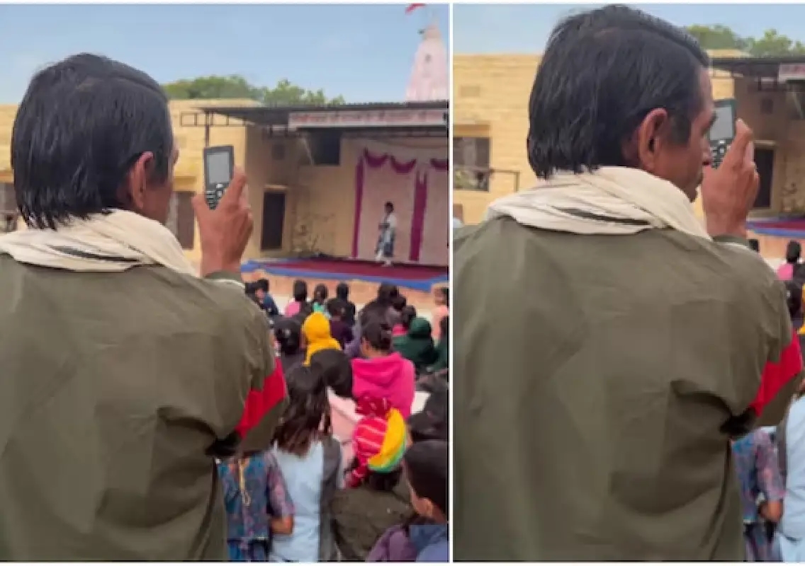 Father’s simple phone at Republic Day event captures pure parental pride - News Karnataka