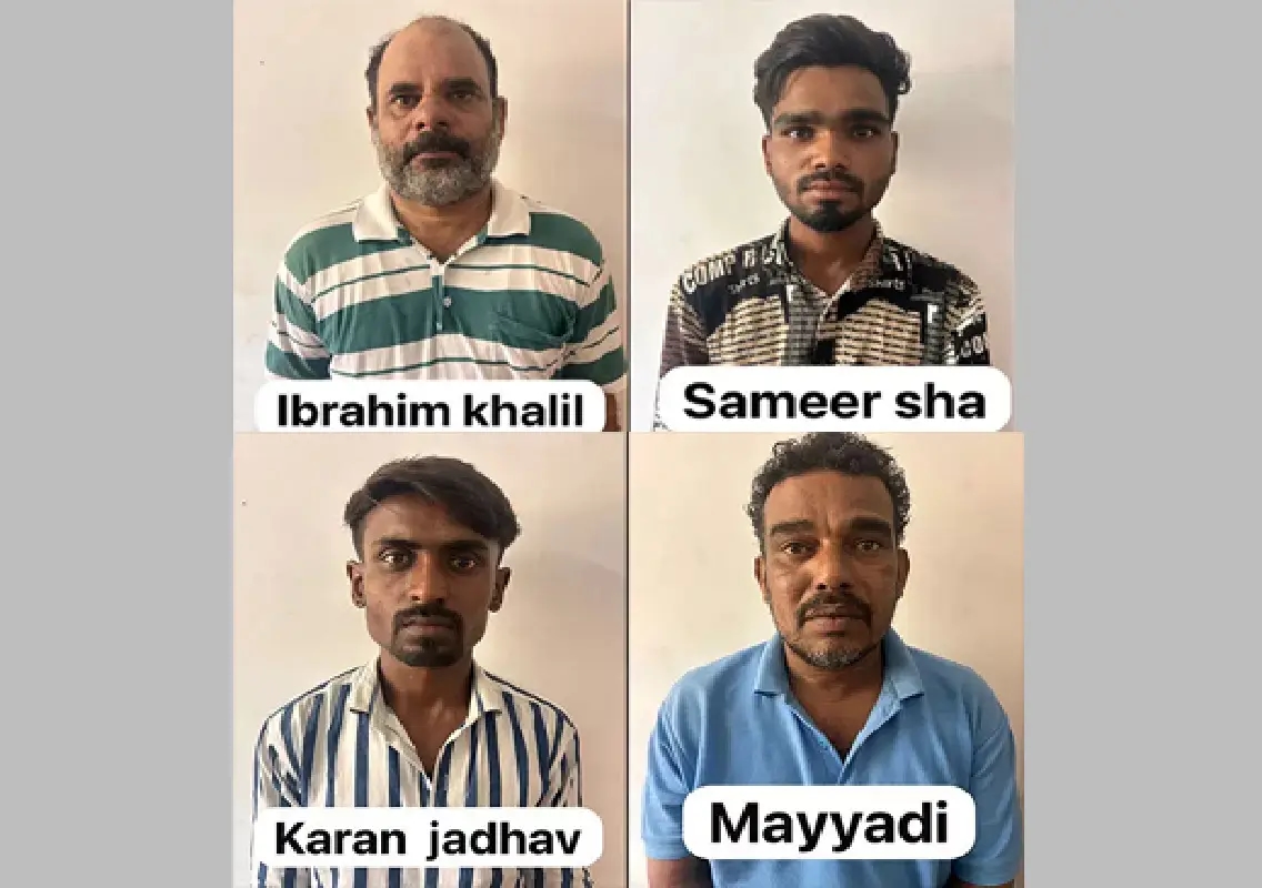 Four held with 22 kg ganja near Jokatte railway bridge - News Karnataka