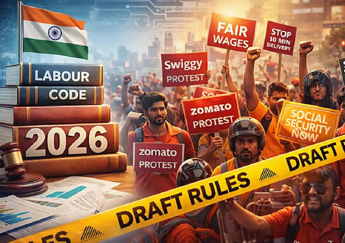 Gig workers call nationwide protest, seek minimum wage protection - News Karnataka
