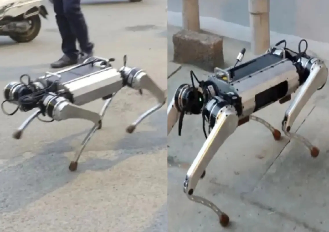 Indigenous robot dog ‘Param’ draws attention at AI Expo: WATCH - News Karnataka