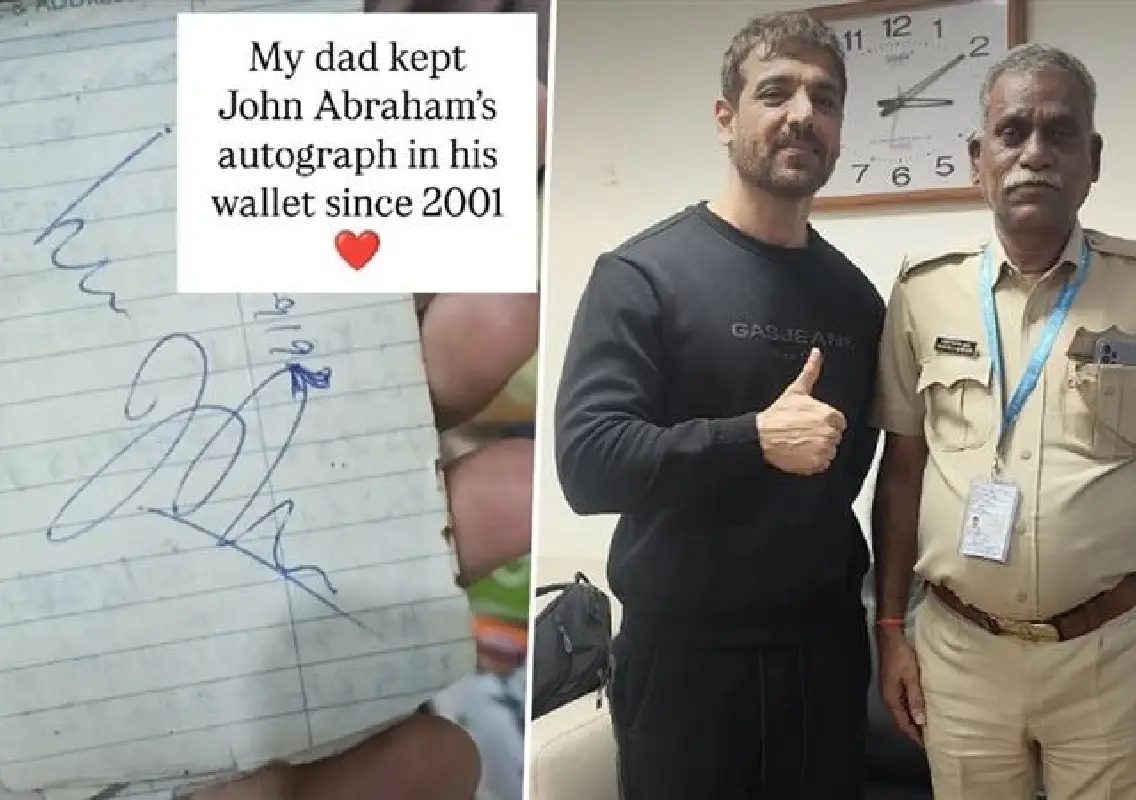 John Abraham reunites with fan after 25 years - News Karnataka