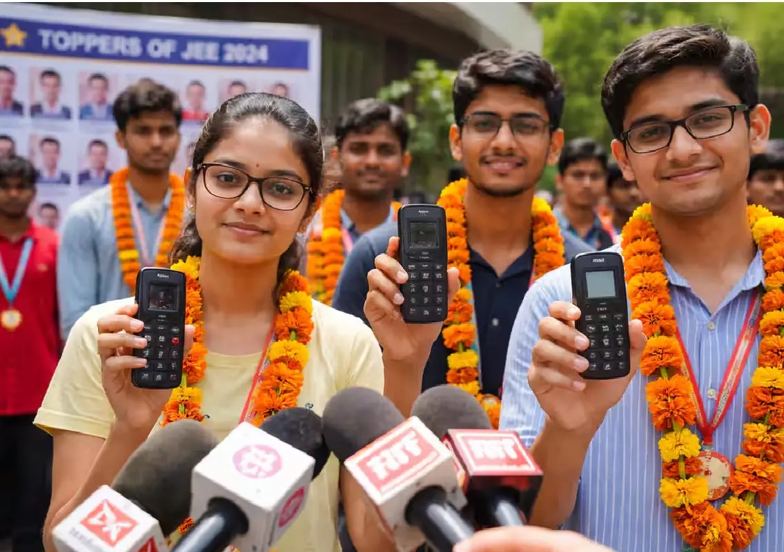 Kota JEE toppers reveal simple phones behind big success - News Karnataka