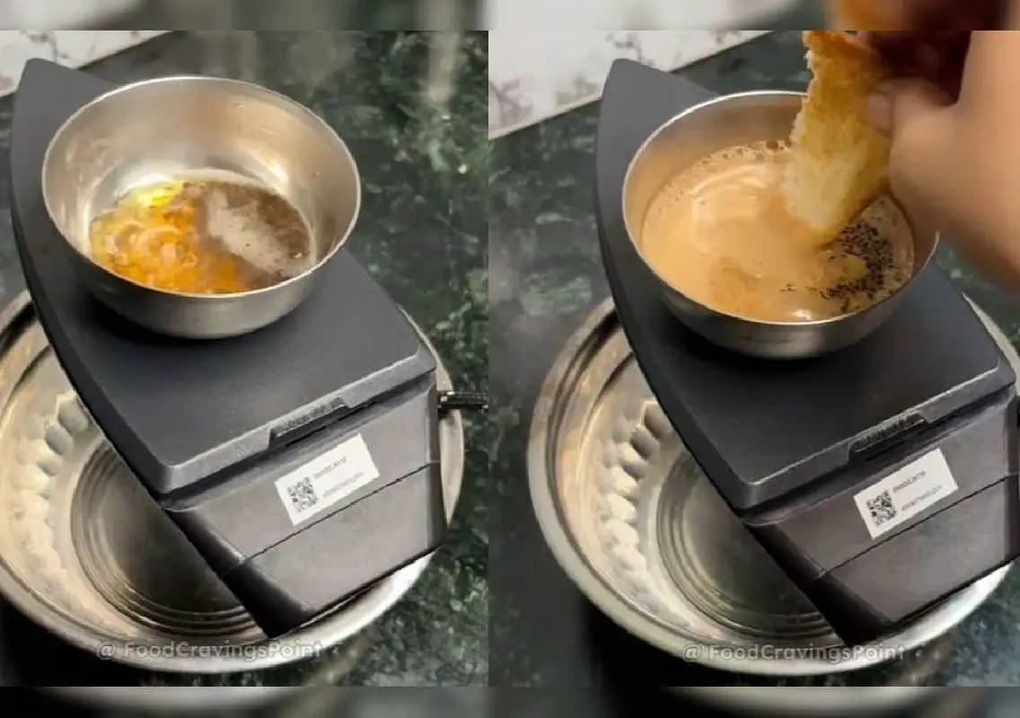 Man makes chai using an iron, viral ‘jugaad’ video amuses the internet - News Karnataka