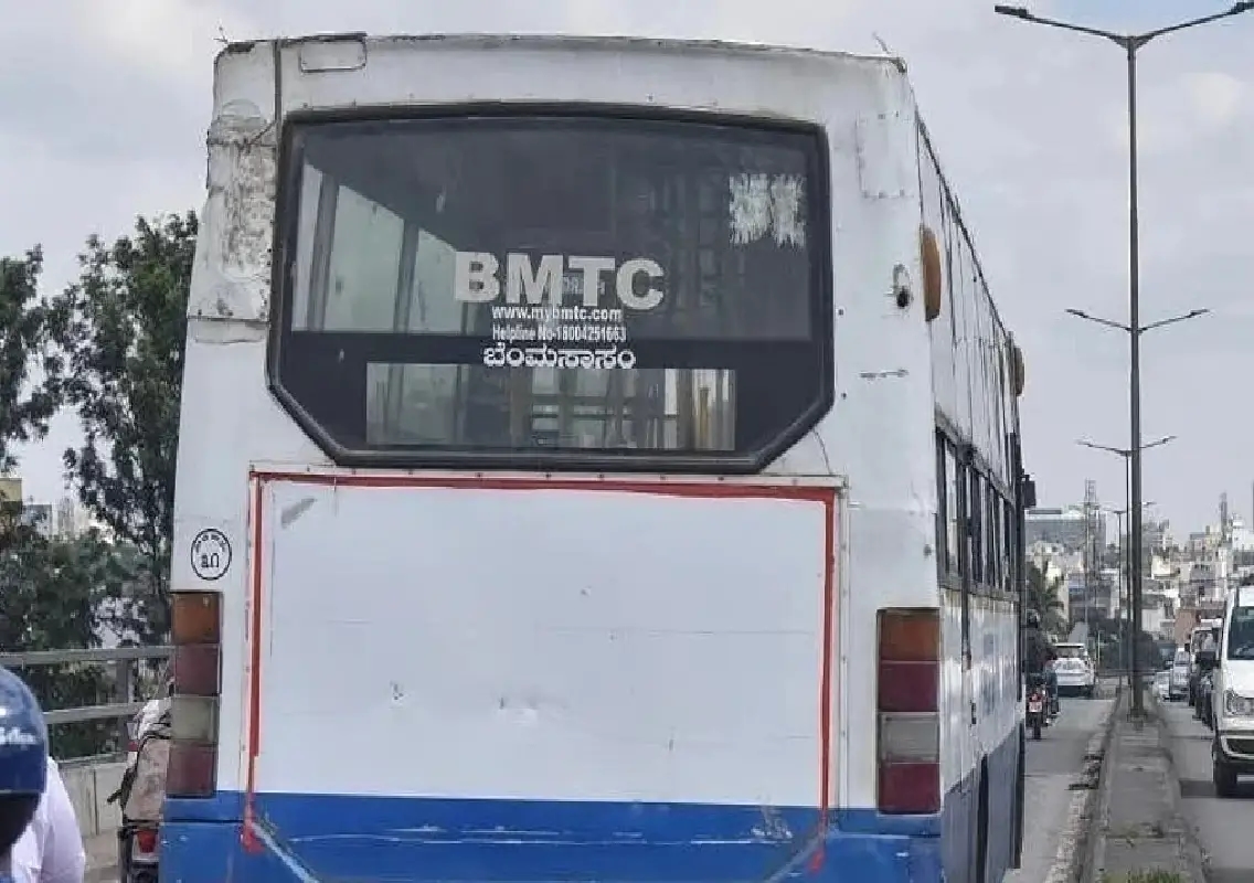 Manipur woman killed after BMTC bus runs over scooter pillion rider - News Karnataka