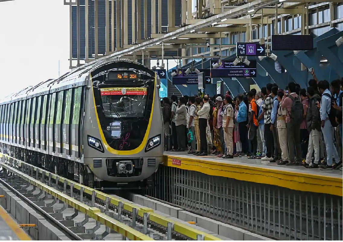 Namma Metro adds 8th train to Yellow Line from Feb 27 - News Karnataka