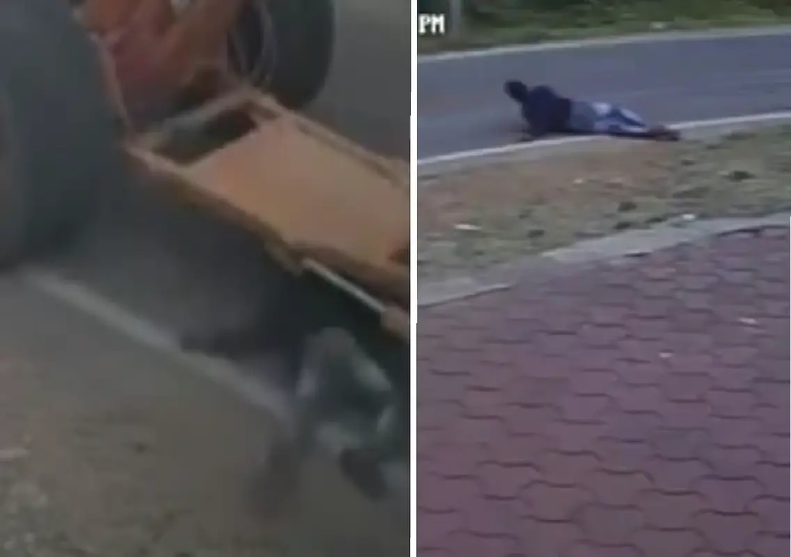 Pedestrian critically injured after crane runs over him - News Karnataka