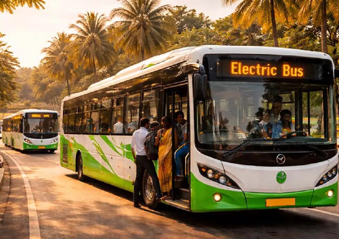 Private operators roll out Mangaluru’s first electric city bus - News Karnataka