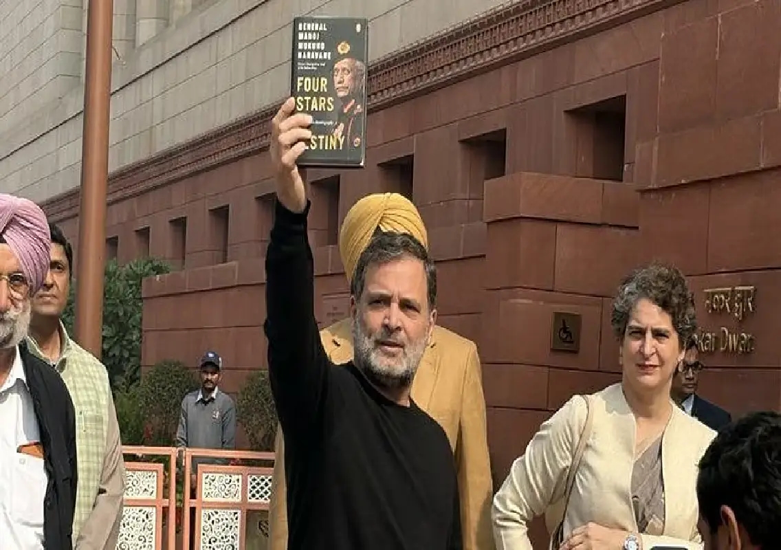 Rahul Gandhi cites Naravane memoir row, targets Centre in LS - News Karnataka