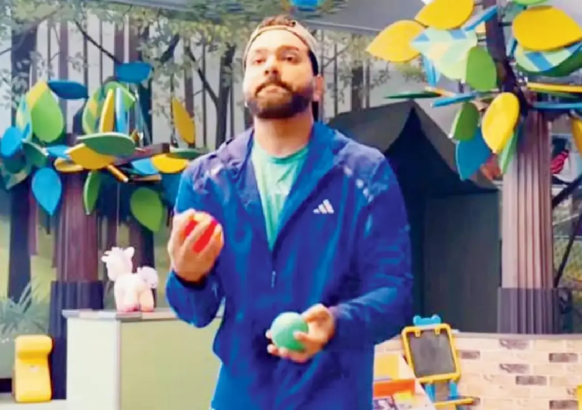 Rohit Sharma shows juggling skills off the field - News Karnataka