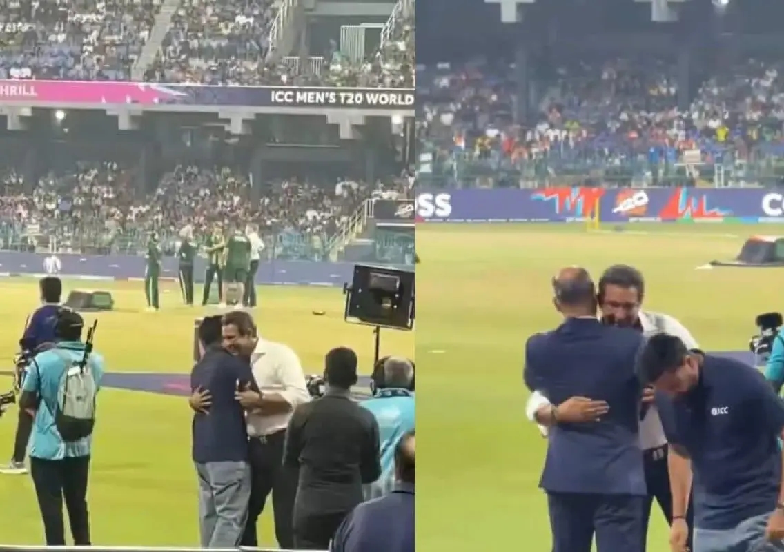 Rohit hugs Wasim as India crush Pakistan in Colombo - News Karnataka