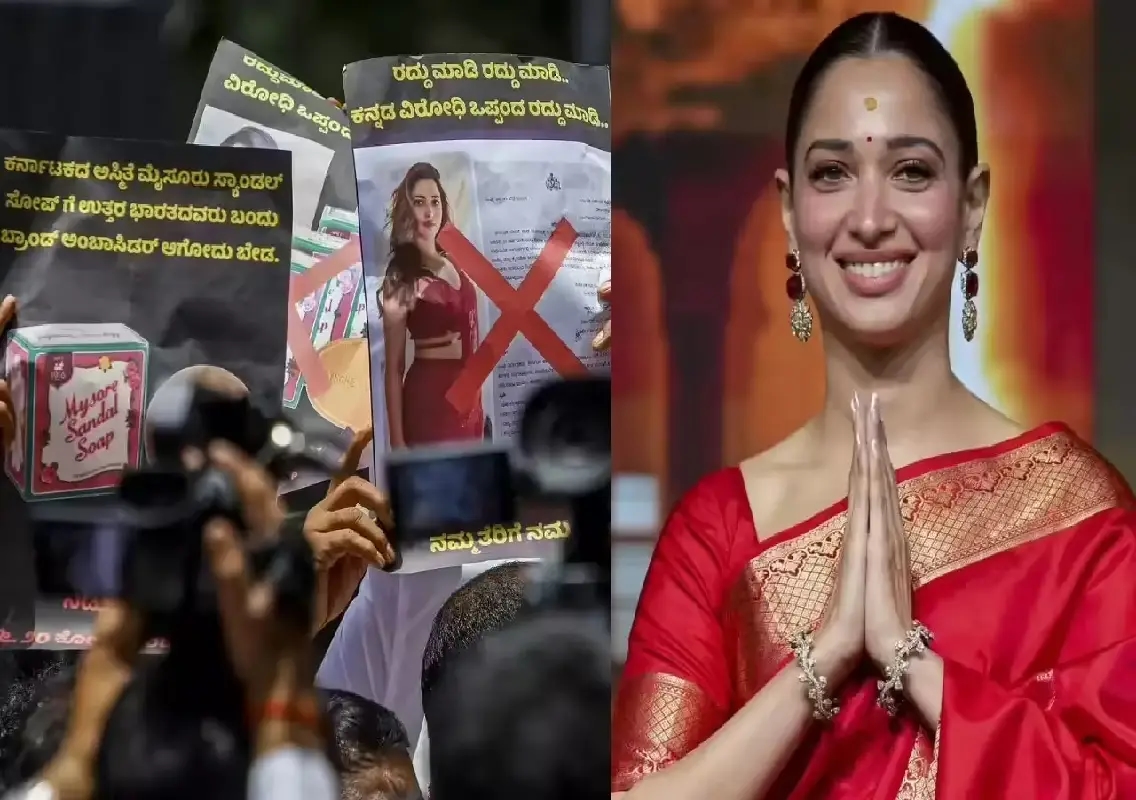 Tamannaah sandal soap role sparks political and cultural row - News Karnataka