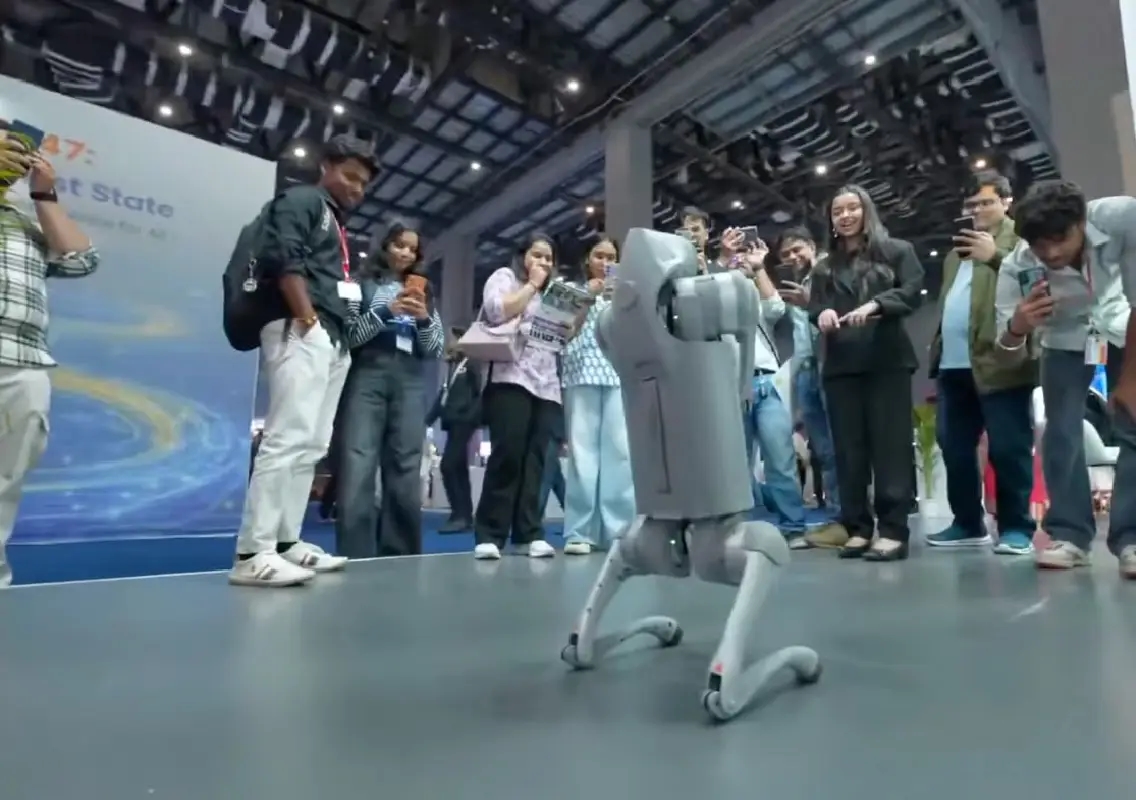 University booth removed after robotic dog controversy at AI summit - News Karnataka