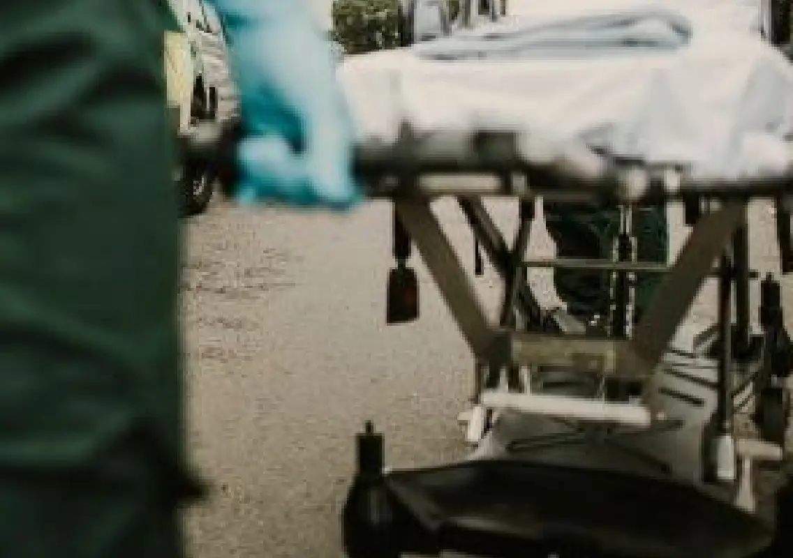 Viral video shows patient stretcher pulled across busy road - News Karnataka