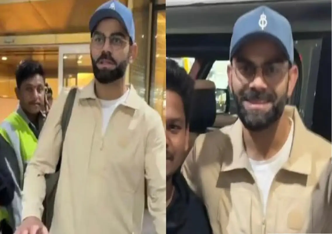 Virat Kohli returns from London, greets fans at airport - News Karnataka