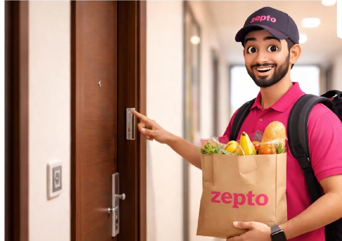 Zepto delivery doubles as alarm, helps woman catch early morning flight - News Karnataka
