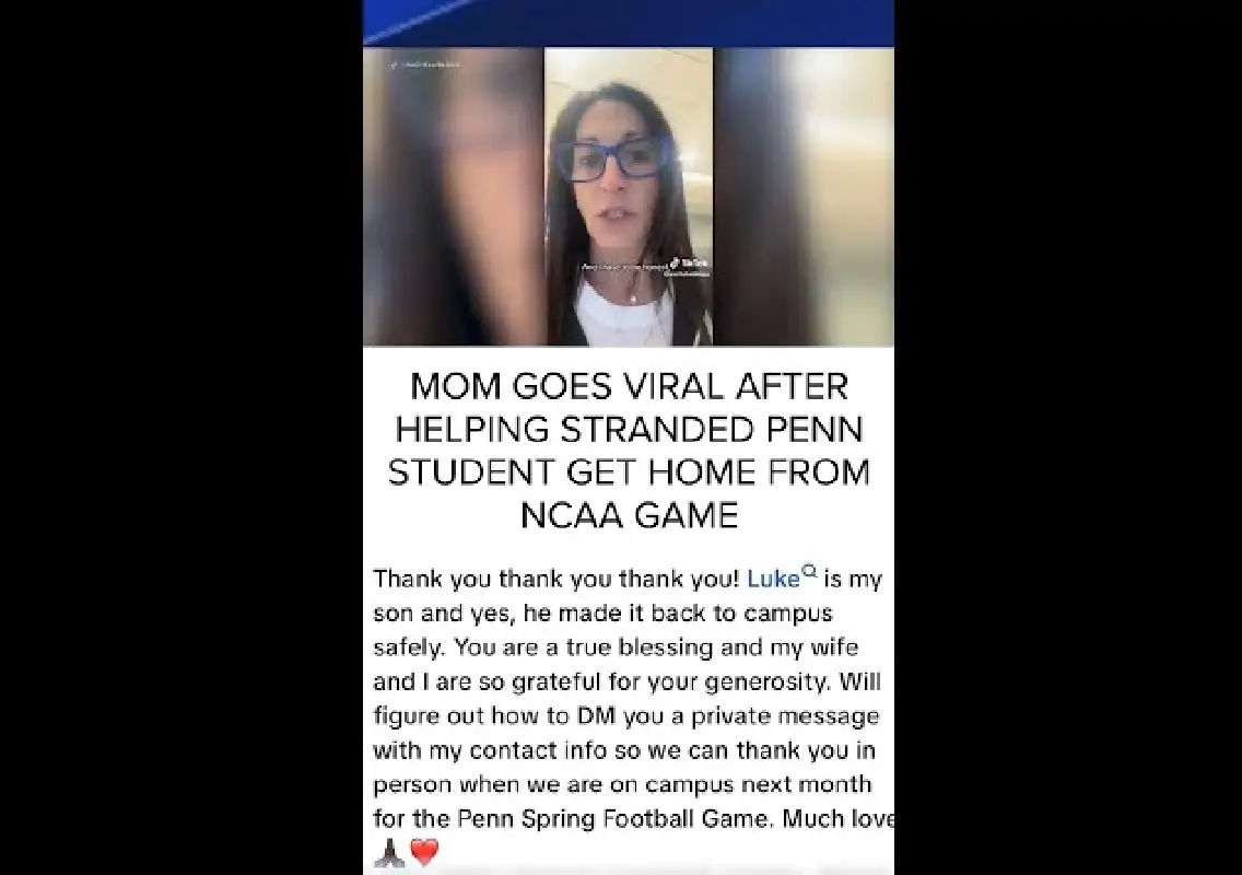 ‘Mom mode’ moment goes viral after helping stranded student - News Karnataka