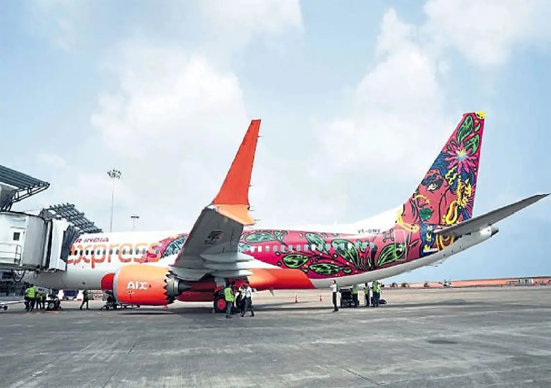 Air India Express unveils art-painted aircraft in Mangaluru - News Karnataka