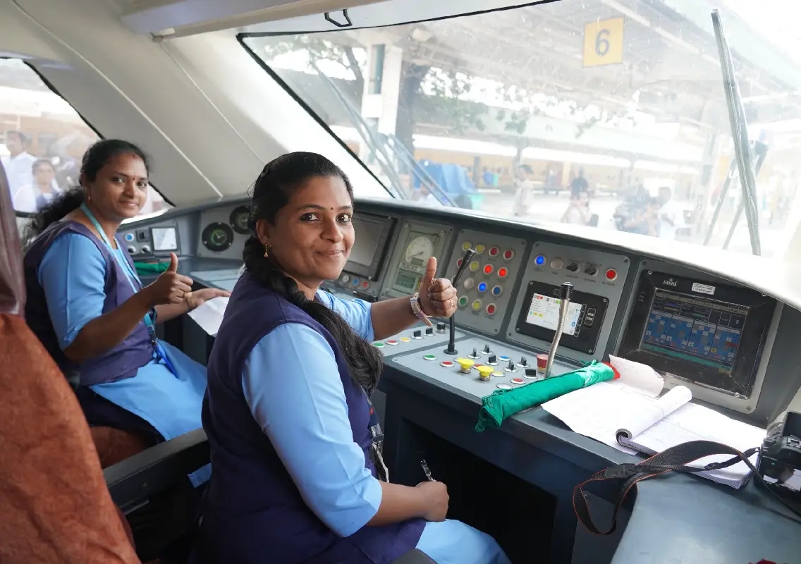 All-women crew runs Vande Bharat between Bengaluru and Mysuru - News Karnataka
