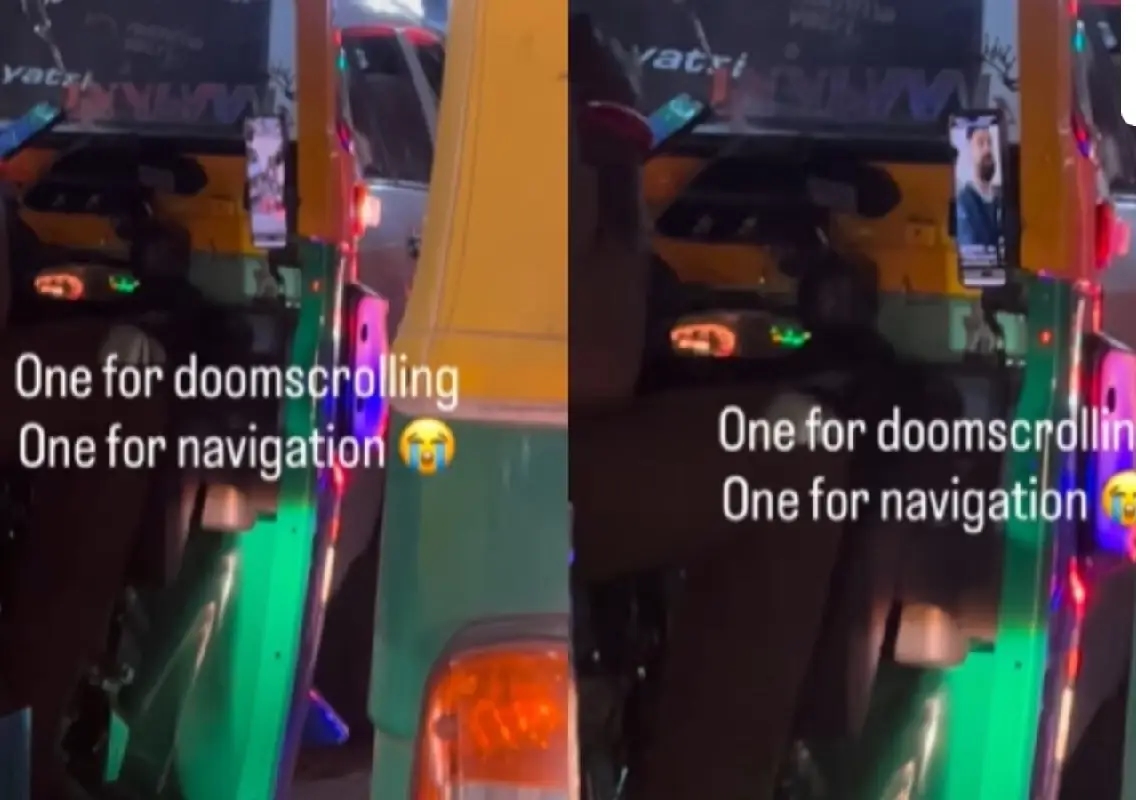 Auto driver’s dual-phone juggle in Bengaluru goes viral - News Karnataka