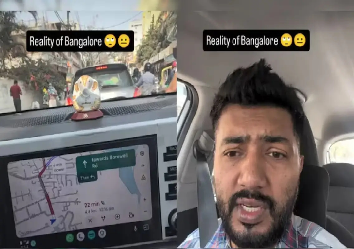 Bengaluru traffic video shows 6.5 km commute taking over an hour - News Karnataka