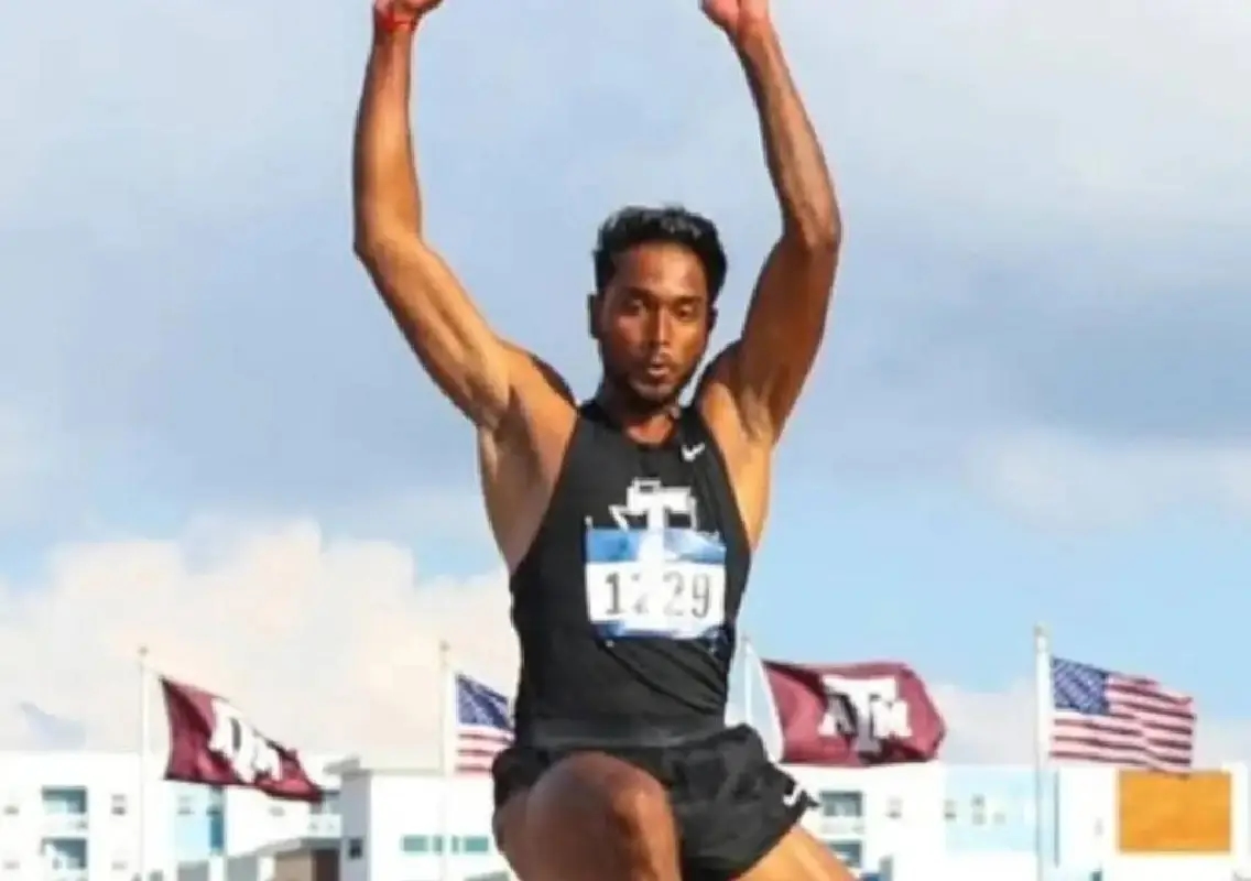 Bengaluru’s Lokesh Sathyanathan wins NCAA long jump gold - News Karnataka