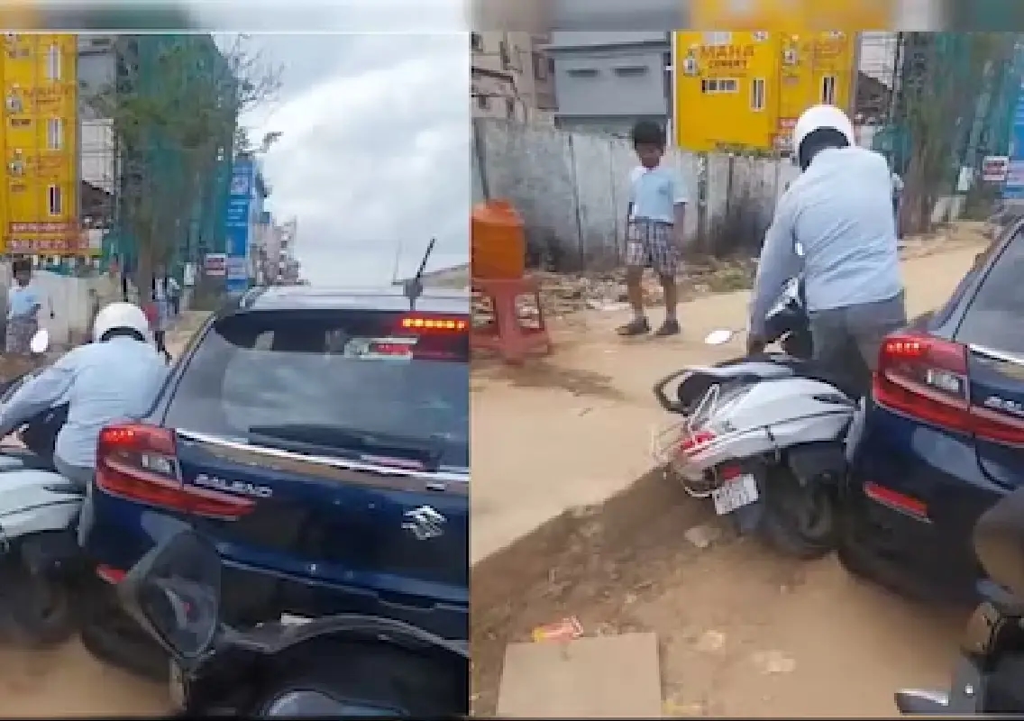 Calm car owner’s response to accident wins hearts in Bengaluru - News Karnataka