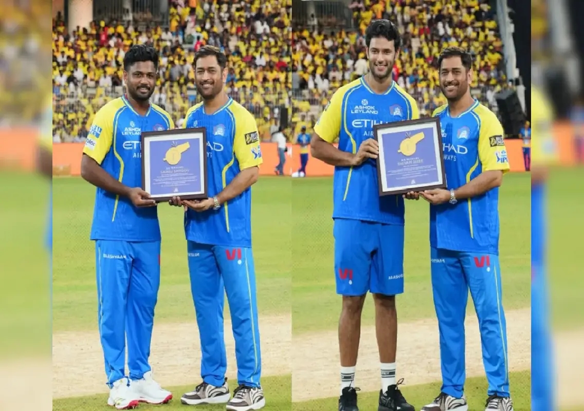 Dhoni honours World Cup winners at CSK ROAR 2026 event - News Karnataka
