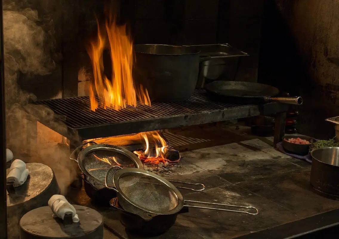Gas crisis sends wedding kitchens back to wood fires - News Karnataka
