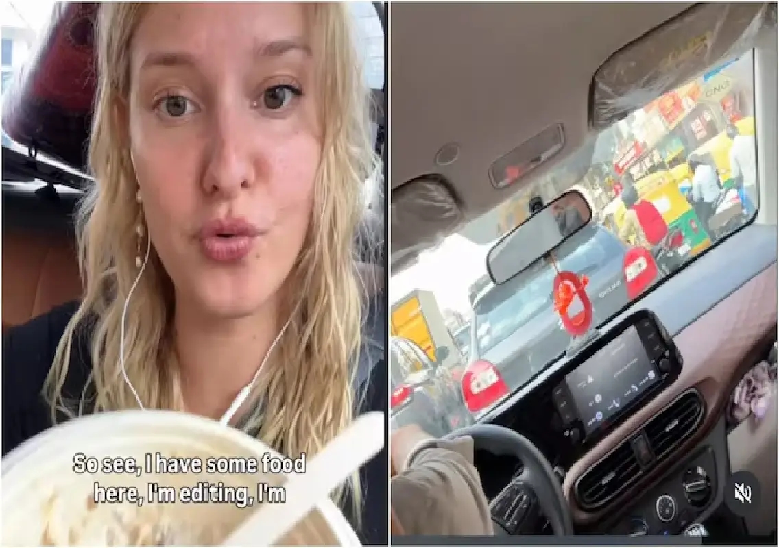 German woman’s Bengaluru traffic video goes viral - News Karnataka