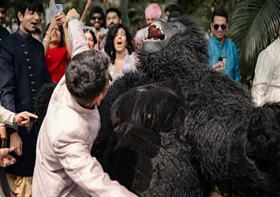 Dancing gorillas trend in Indian weddings explained - News Karnataka