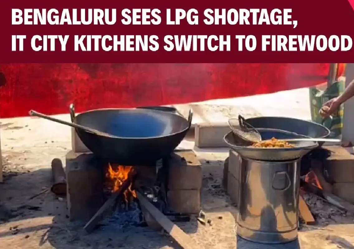 Hotels turn to firewood stoves as LPG shortage hits Bengaluru - News Karnataka