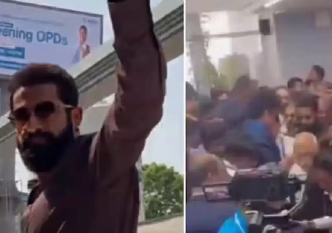 Jr NTR pauses speech as fans disrupt hospital launch event - News Karnataka