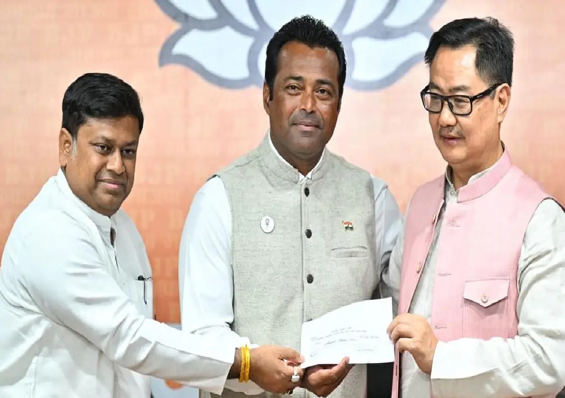 Leander Paes joins BJP, begins new political innings: WATCH - News Karnataka