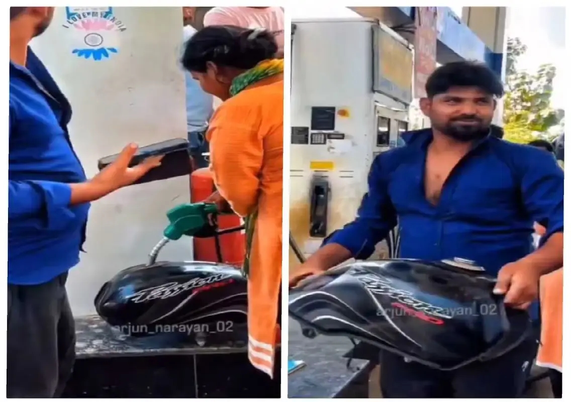 Man brings bike fuel tank to bypass petrol bottle ban - News Karnataka