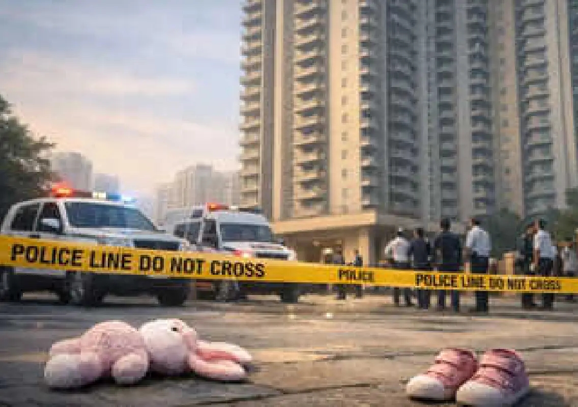 Man jumps from 23rd floor with toddler, both die in Gurugram - News Karnataka