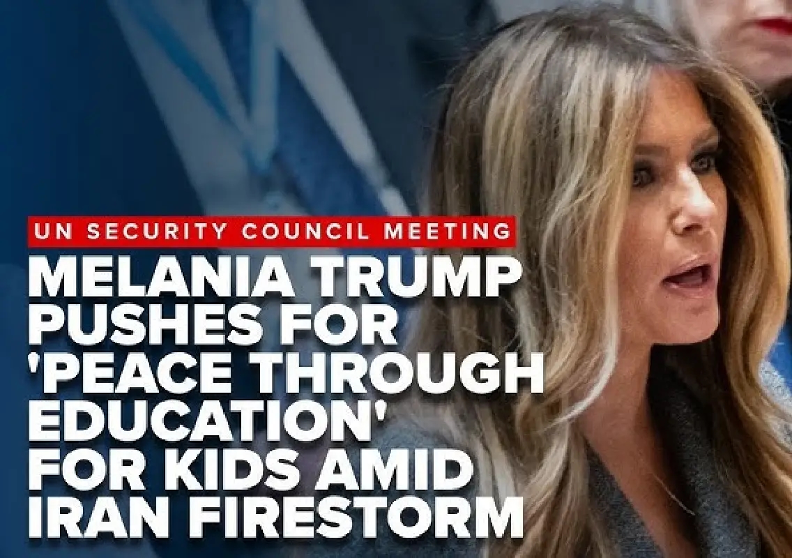 Melania Trump chairs UN meet on children amid Iran war - News Karnataka