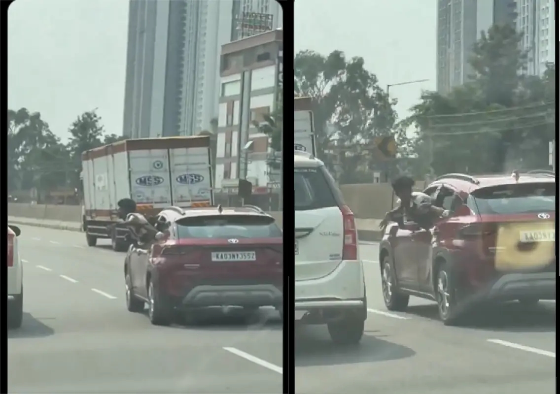 Rash behaviour by youths on highway sparks civic concerns: WATCH - News Karnataka