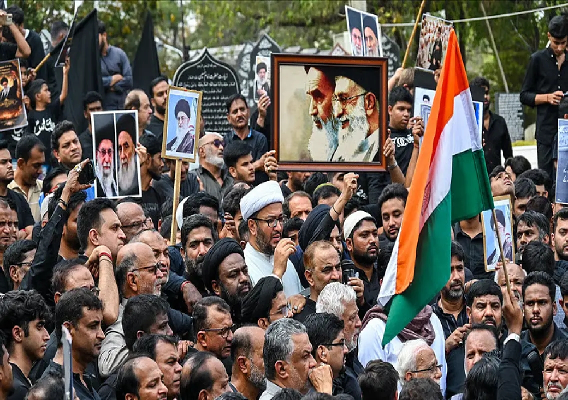 Shia community mourns Khamenei at Richmond Town - News Karnataka
