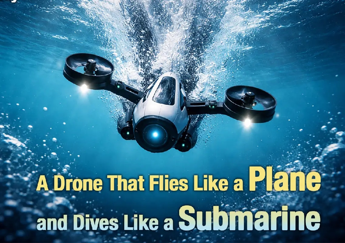 Startup builds drone that flies, dives underwater and resurfaces - News Karnataka