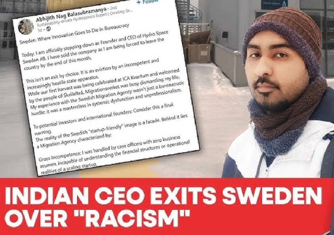 Startup dream cut short: Bengaluru founder forced to exit Sweden - News Karnataka