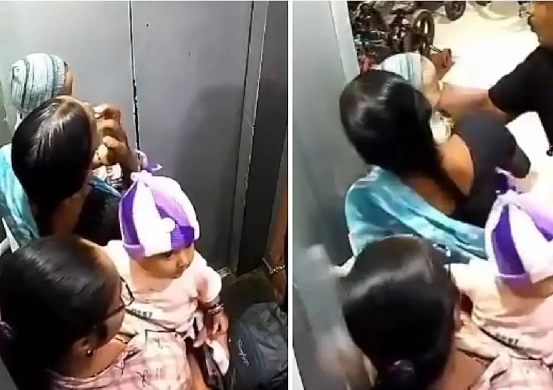 Toddler’s hand stuck in lift door in Pimpri-Chinchwad, video viral - News Karnataka
