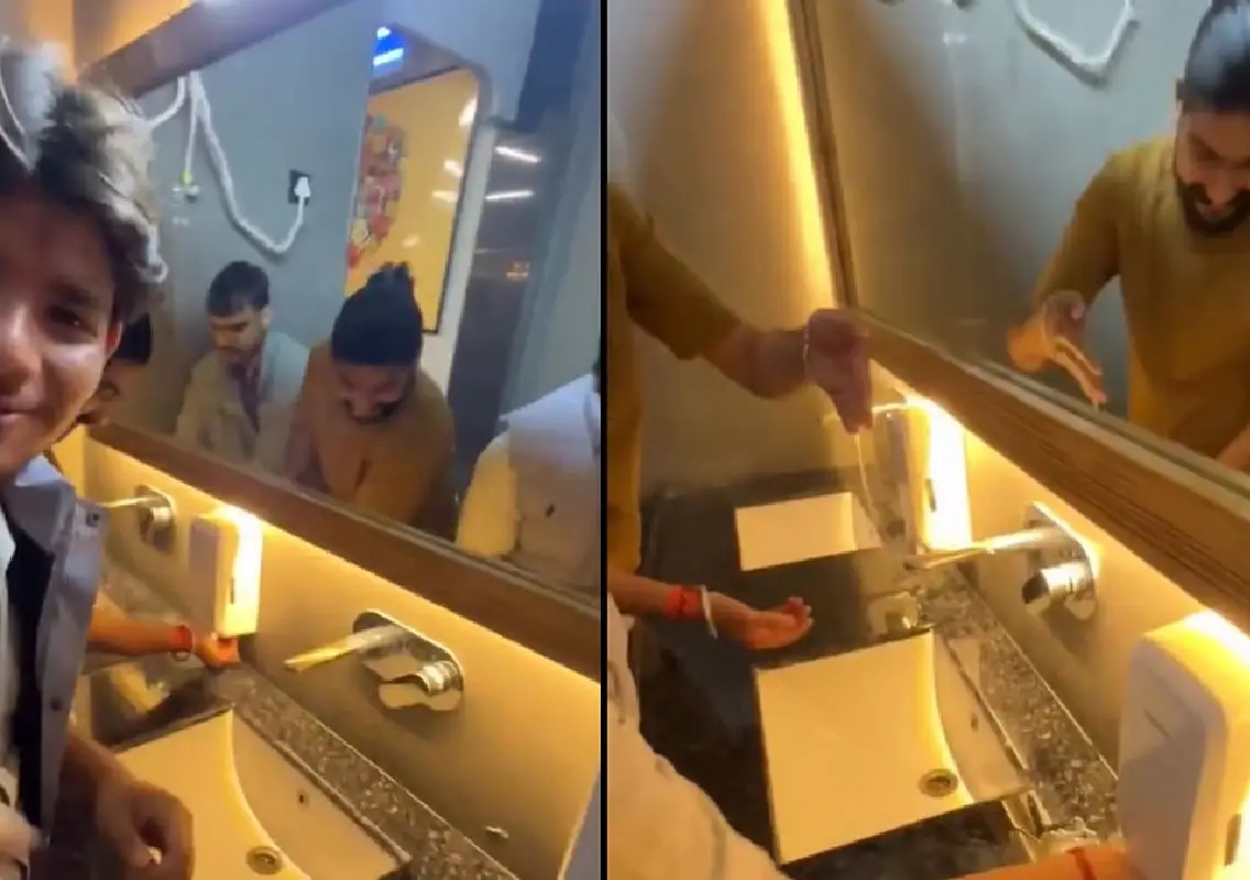 Video of youths wasting handwash sparks debate on civic responsibility - News Karnataka