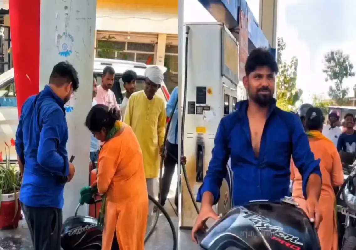 Viral video of man fueling detached tank sparks debate: WATCH - News Karnataka